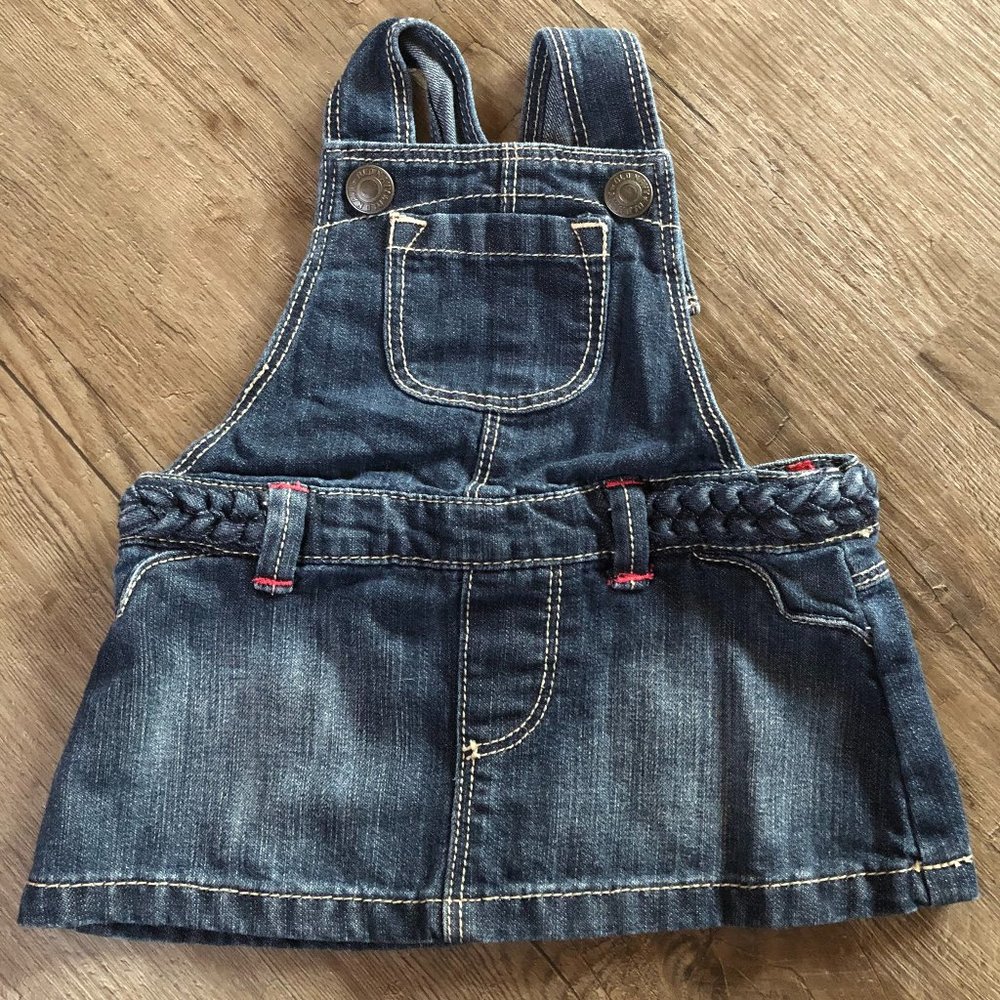 Old Navy Denim Skirt Overalls